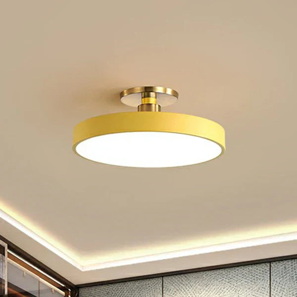 Wynlow | Round LED Ceiling Light with Gold Accent