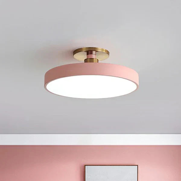 Wynlow | Round LED Ceiling Light with Gold Accent