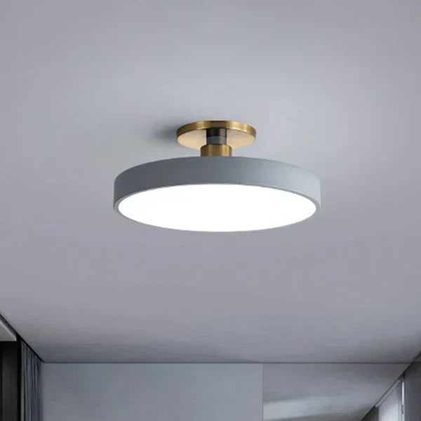 Wynlow | Round LED Ceiling Light with Gold Accent