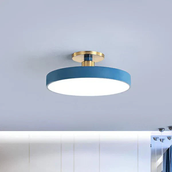 Wynlow | Round LED Ceiling Light with Gold Accent