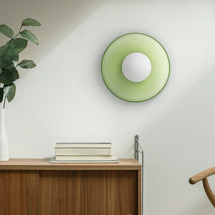 Sorrento | Modern Glass Ceiling Light with Dome Shade