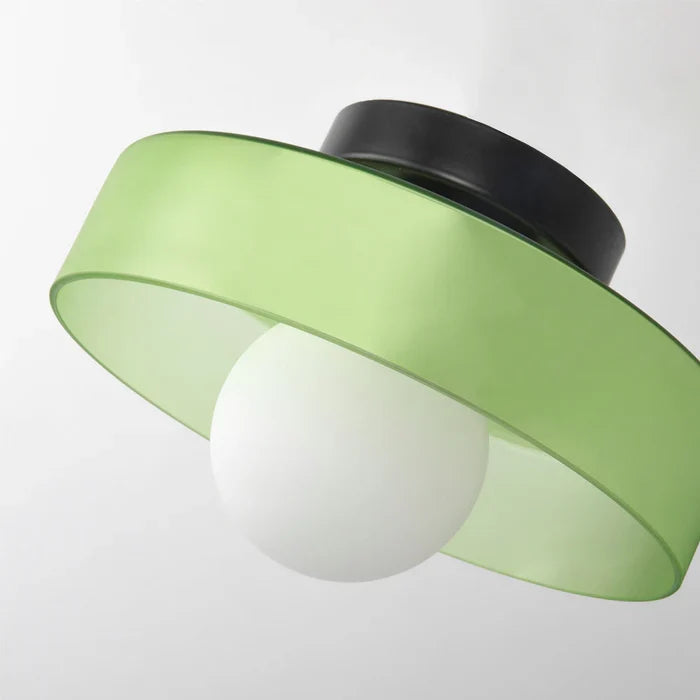 Sorrento | Modern Glass Ceiling Light with Dome Shade