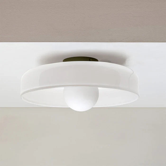 Sorrento | Modern Glass Ceiling Light with Dome Shade