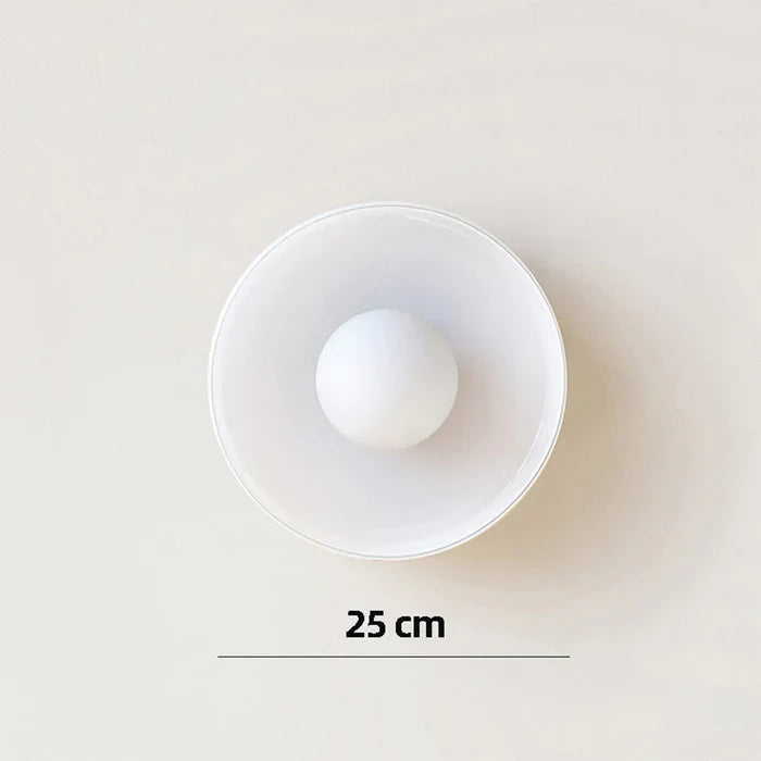Sorrento | Modern Glass Ceiling Light with Dome Shade