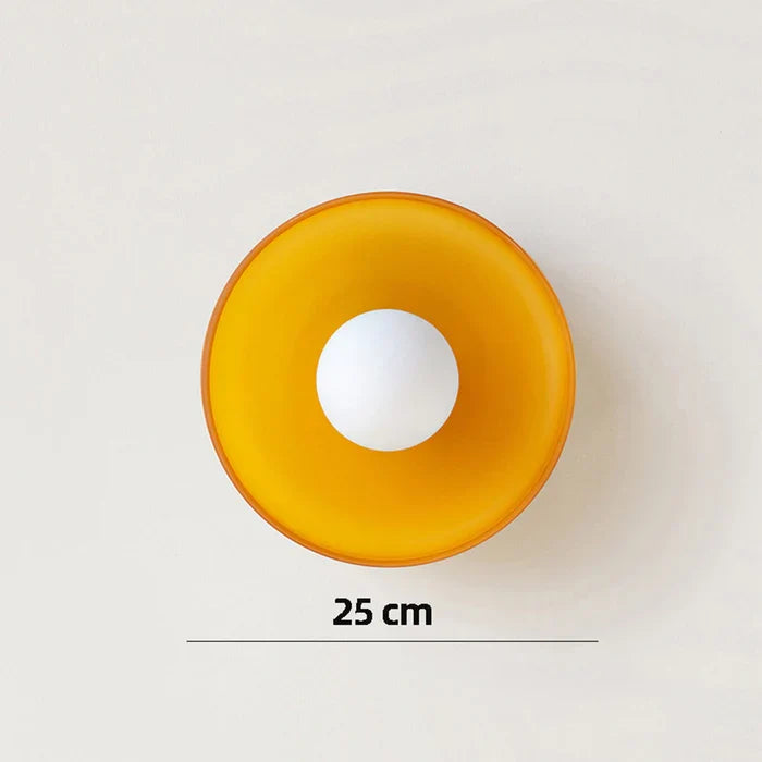 Sorrento | Modern Glass Ceiling Light with Dome Shade