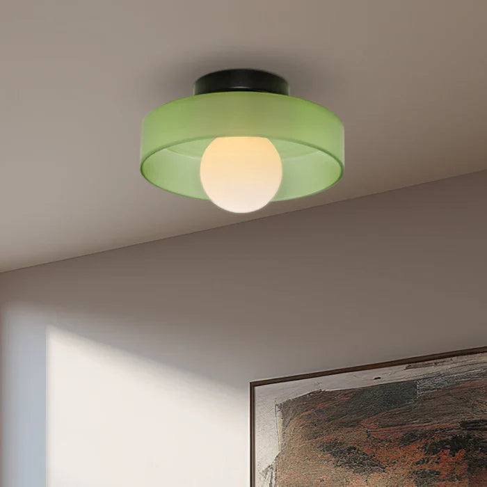 Sorrento | Modern Glass Ceiling Light with Dome Shade