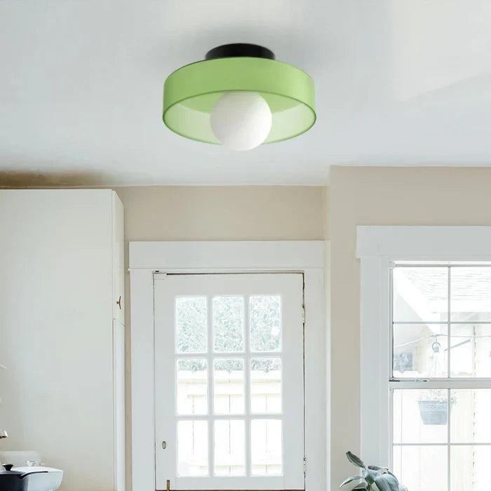Sorrento | Modern Glass Ceiling Light with Dome Shade