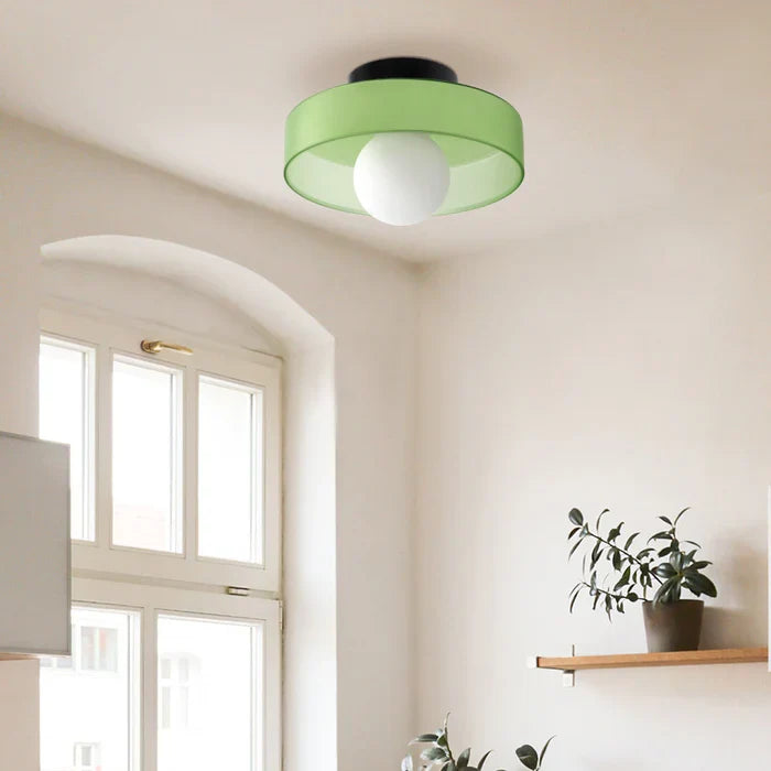 Sorrento | Modern Glass Ceiling Light with Dome Shade