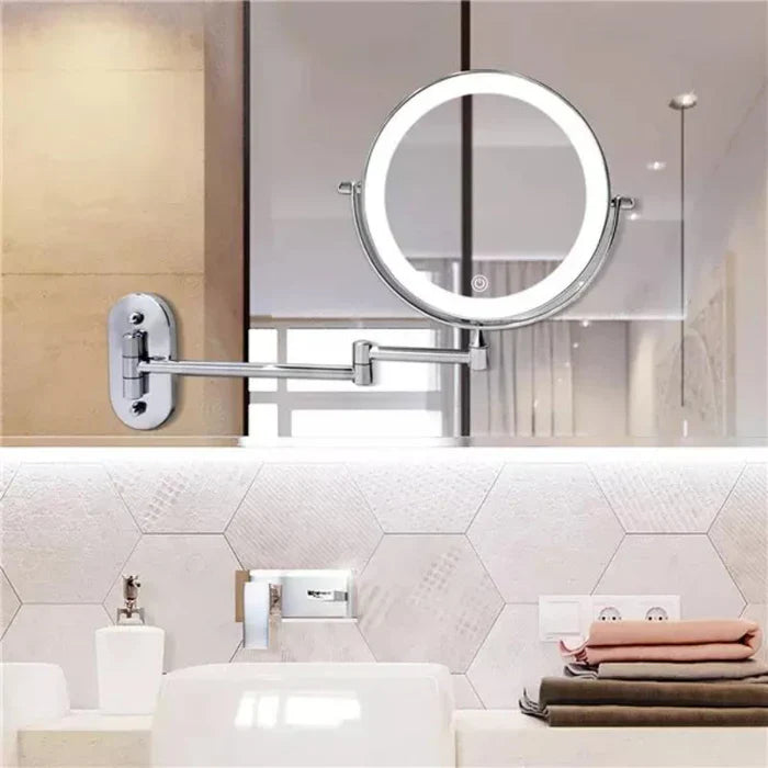 Luminesce | LED Magnifying Wall Mirror with Touch Control