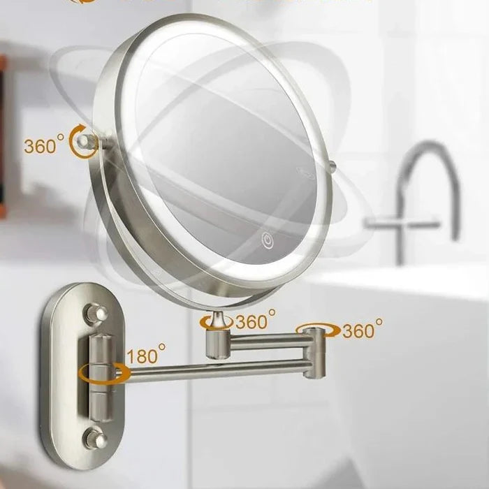Luminesce | LED Magnifying Wall Mirror with Touch Control