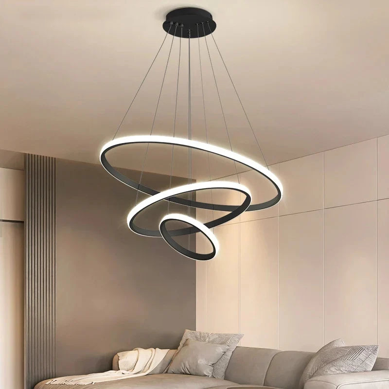 Helixin | LED Pendant Light with Spiral Ring Design