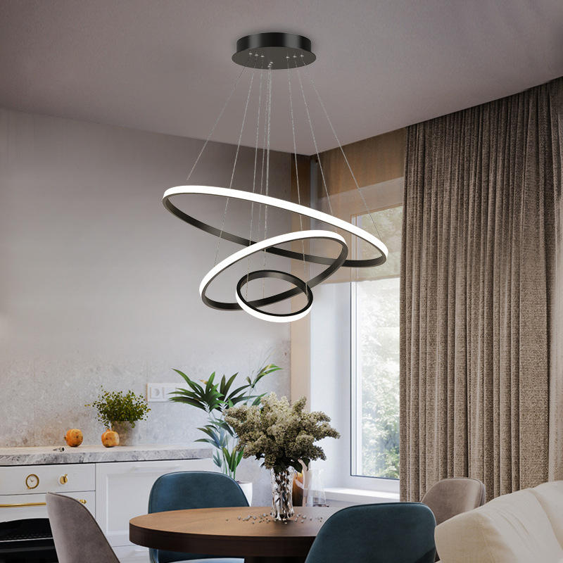 Helixin | LED Pendant Light with Spiral Ring Design