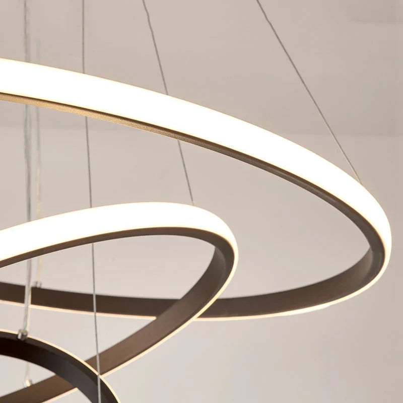 Helixin | LED Pendant Light with Spiral Ring Design