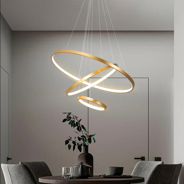 Helixin | LED Pendant Light with Spiral Ring Design