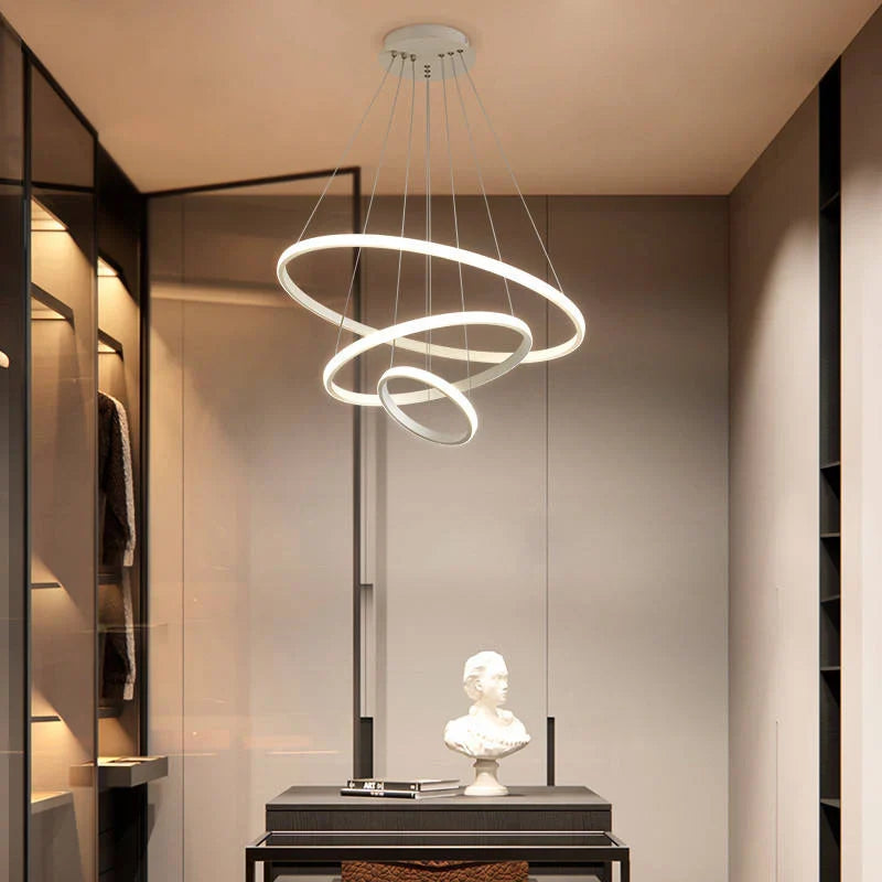 Helixin | LED Pendant Light with Spiral Ring Design