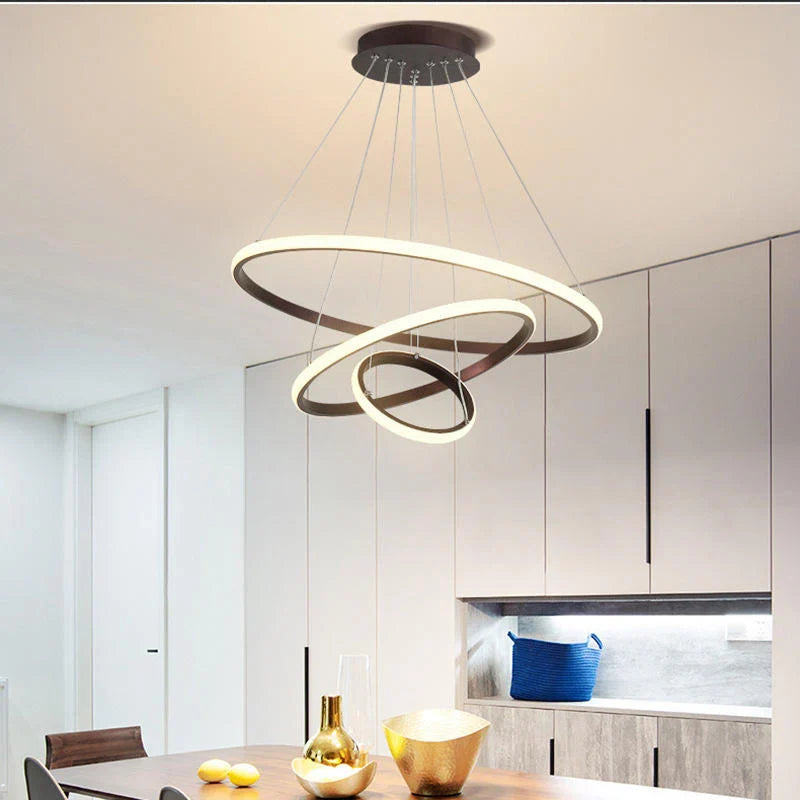 Helixin | LED Pendant Light with Spiral Ring Design