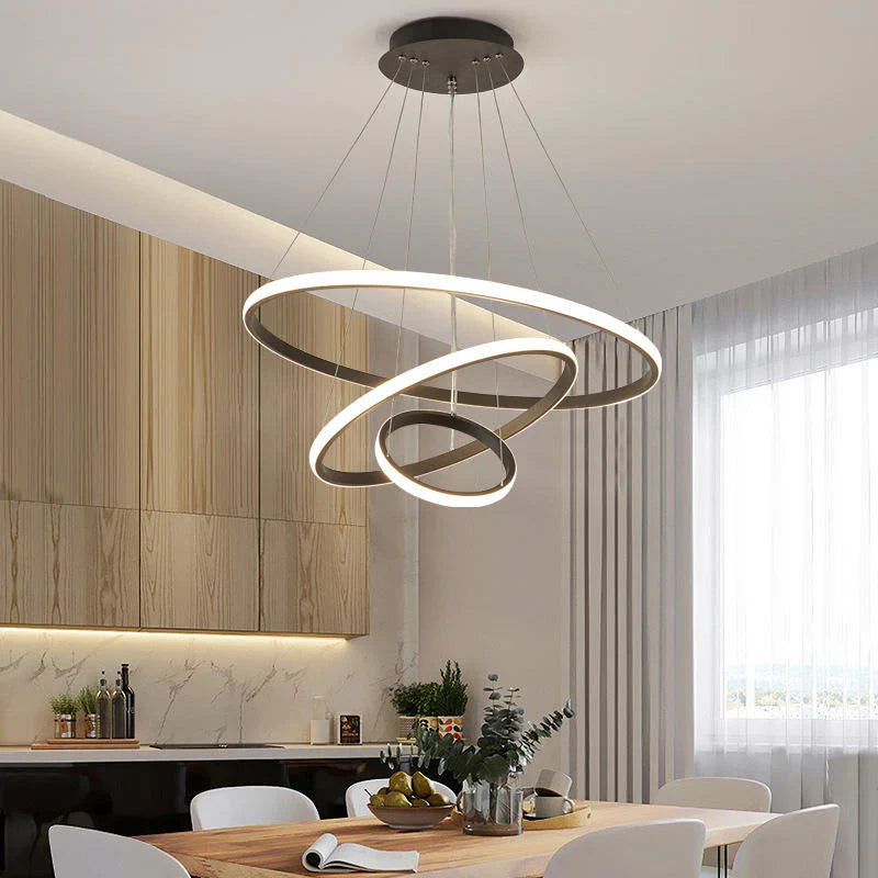 Helixin | LED Pendant Light with Spiral Ring Design