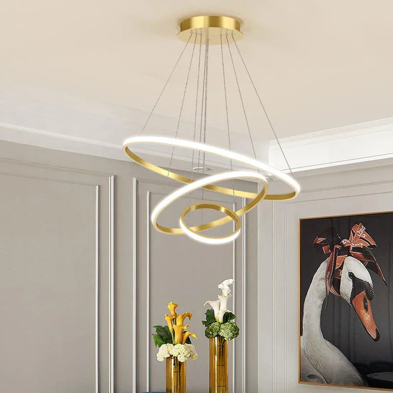 Helixin | LED Pendant Light with Spiral Ring Design