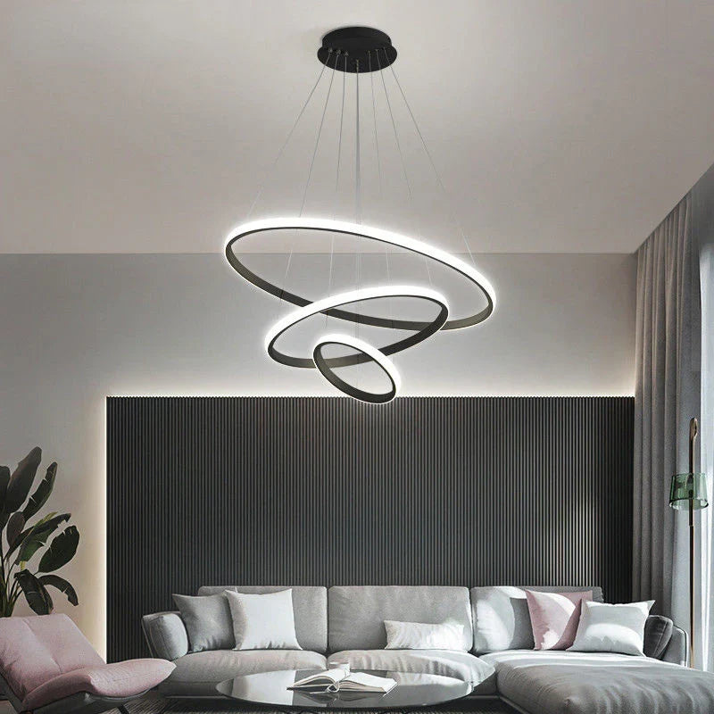 Helixin | LED Pendant Light with Spiral Ring Design