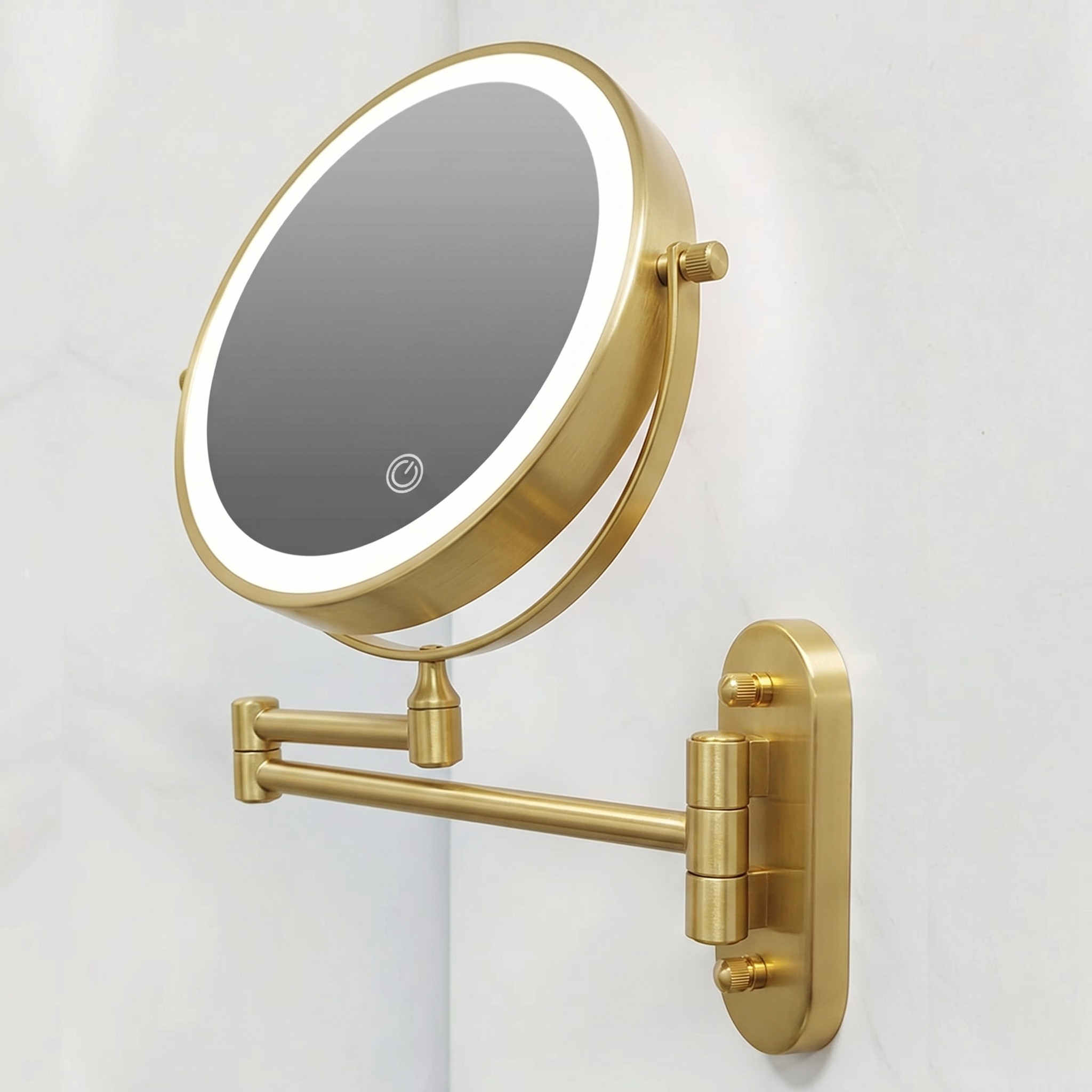 Luminesce | LED Magnifying Wall Mirror with Touch Control