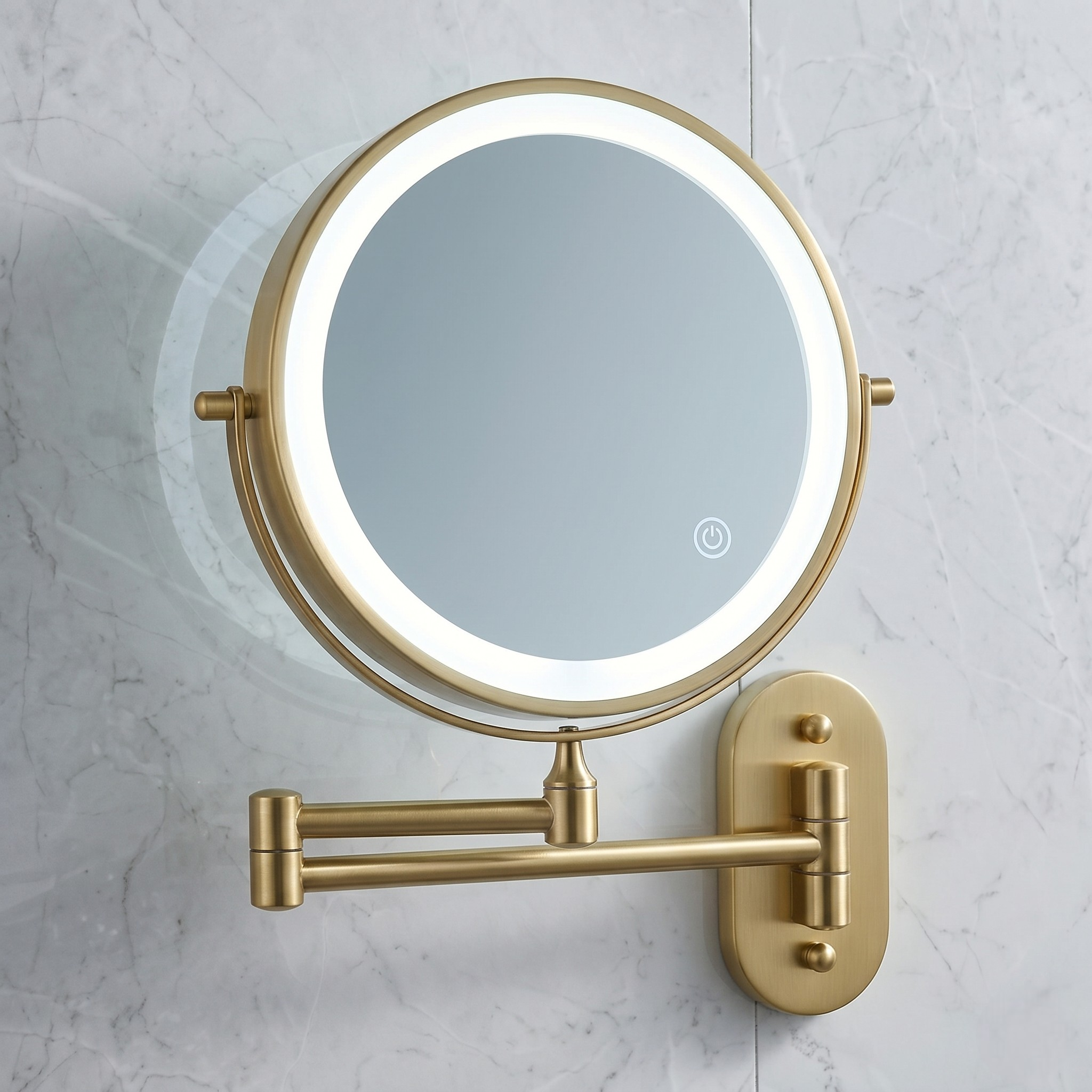 Luminesce | LED Magnifying Wall Mirror with Touch Control
