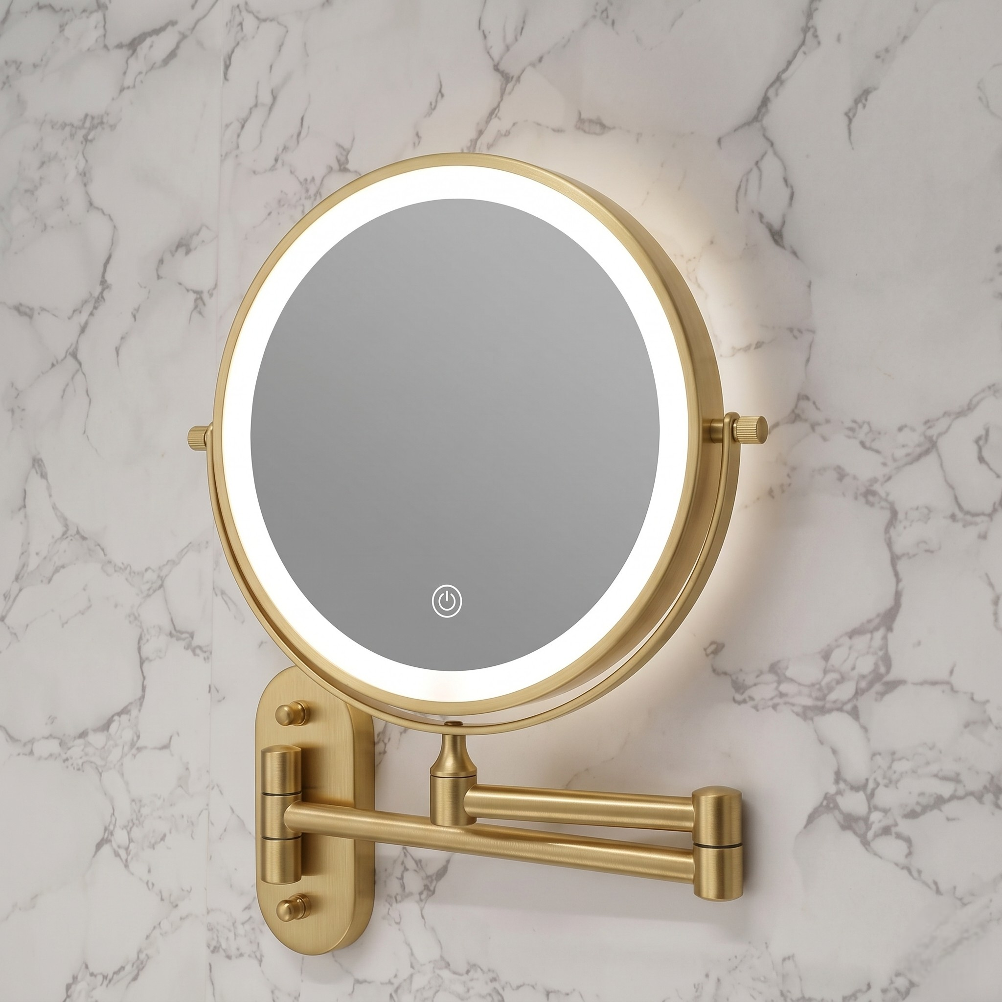 Luminesce | LED Magnifying Wall Mirror with Touch Control