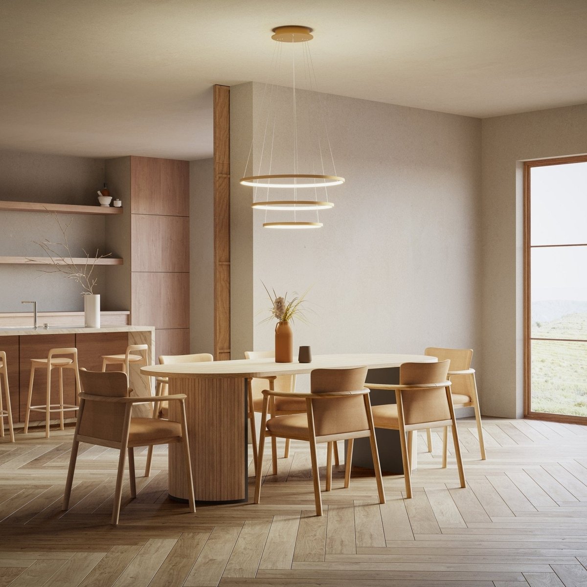 Reed | LED Pendant Light with Adjustable Rings