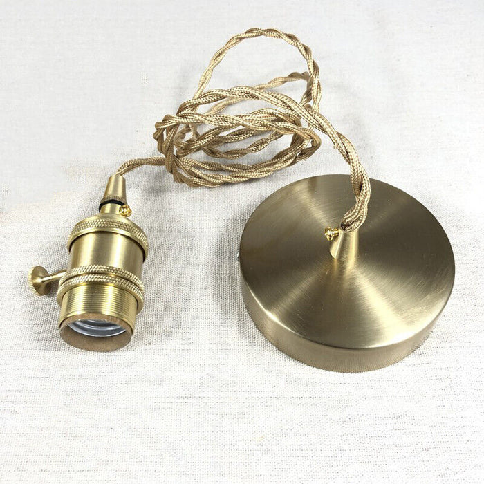 Yael | Ribbed Glass Pendant Light with Brass Fitting