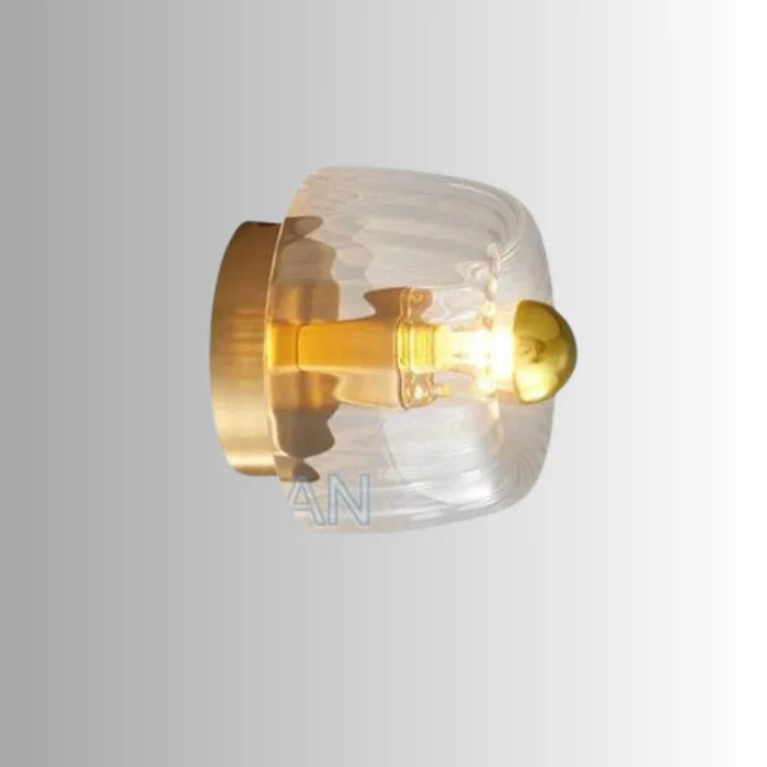 Cadenza | Ribbed Glass Ceiling Light Fixture