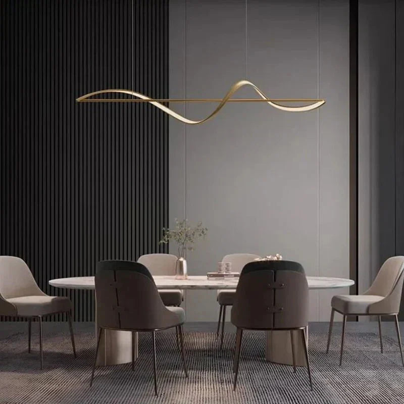 Caedmon | Integrated LED Wave Pendant Light
