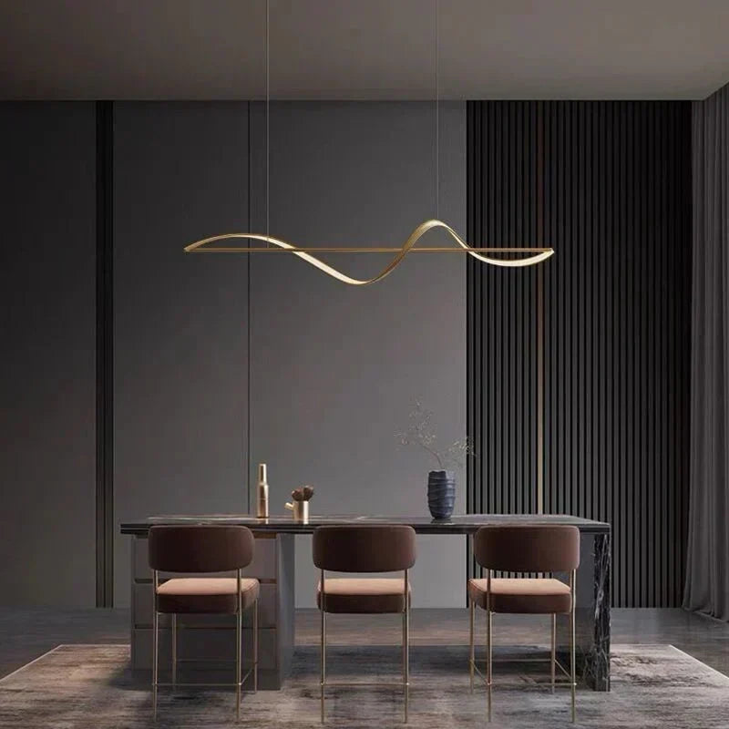 Caedmon | Integrated LED Wave Pendant Light