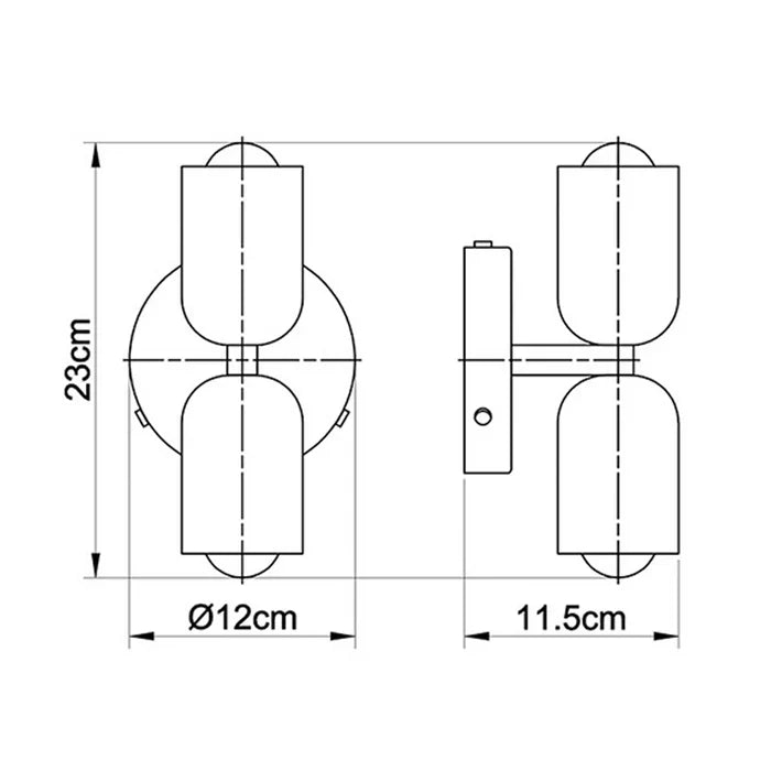 Orenna | Double-Shade Wall Light