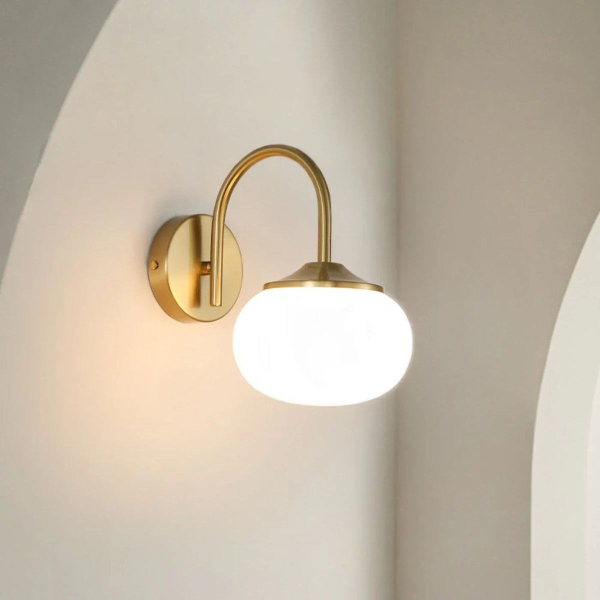 Peyton | Pink Globe Glass Wall Light
