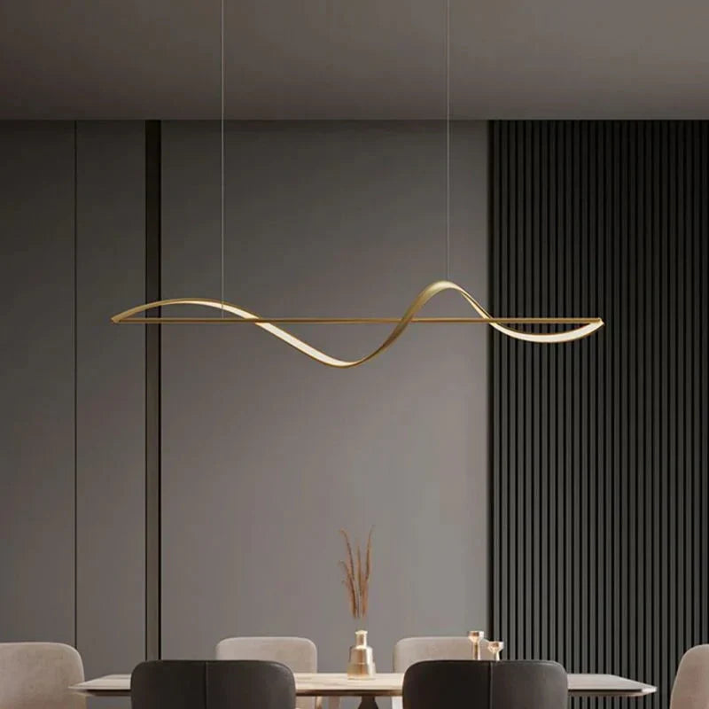 Caedmon | Integrated LED Wave Pendant Light