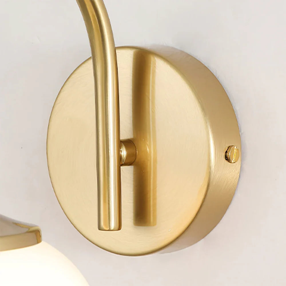 Peyton | Pink Globe Glass Wall Light
