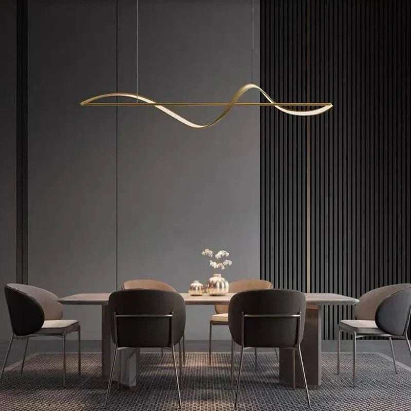 Caedmon | Integrated LED Wave Pendant Light