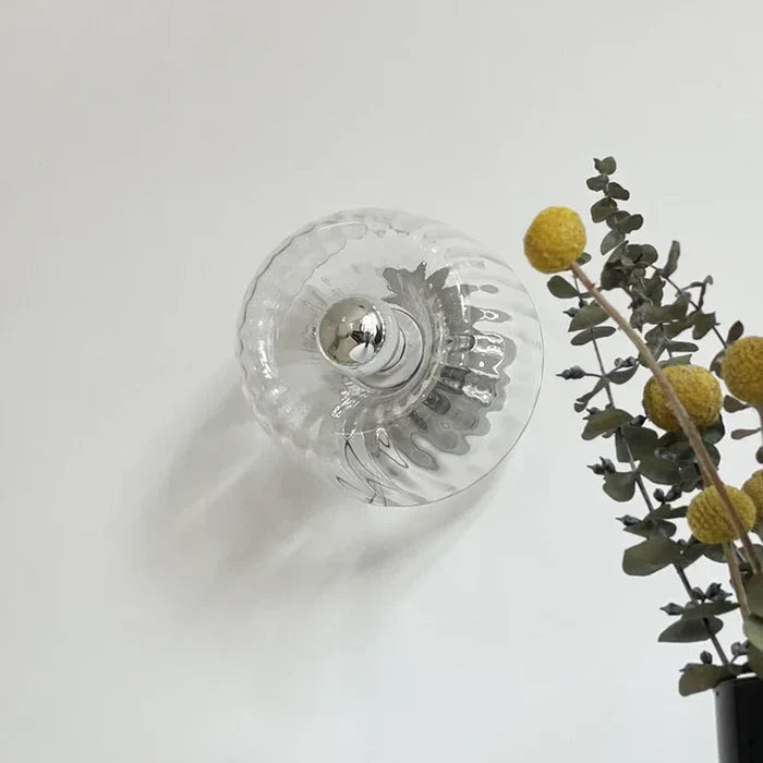Cadenza | Ribbed Glass Ceiling Light Fixture