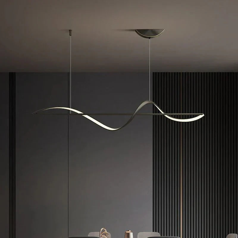 Caedmon | Integrated LED Wave Pendant Light