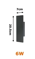 Kenway | Outdoor LED Wall Light with Up/Down Beam