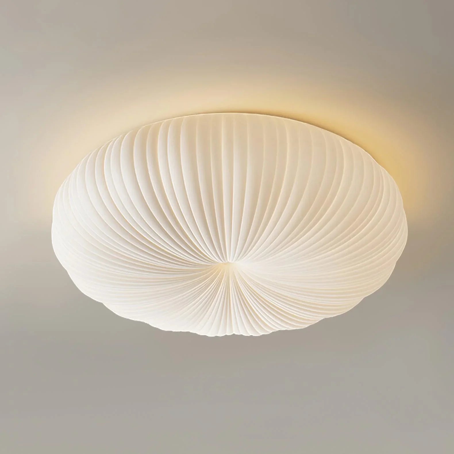 Valoria | Shell-Inspired Pleated Ceiling Light