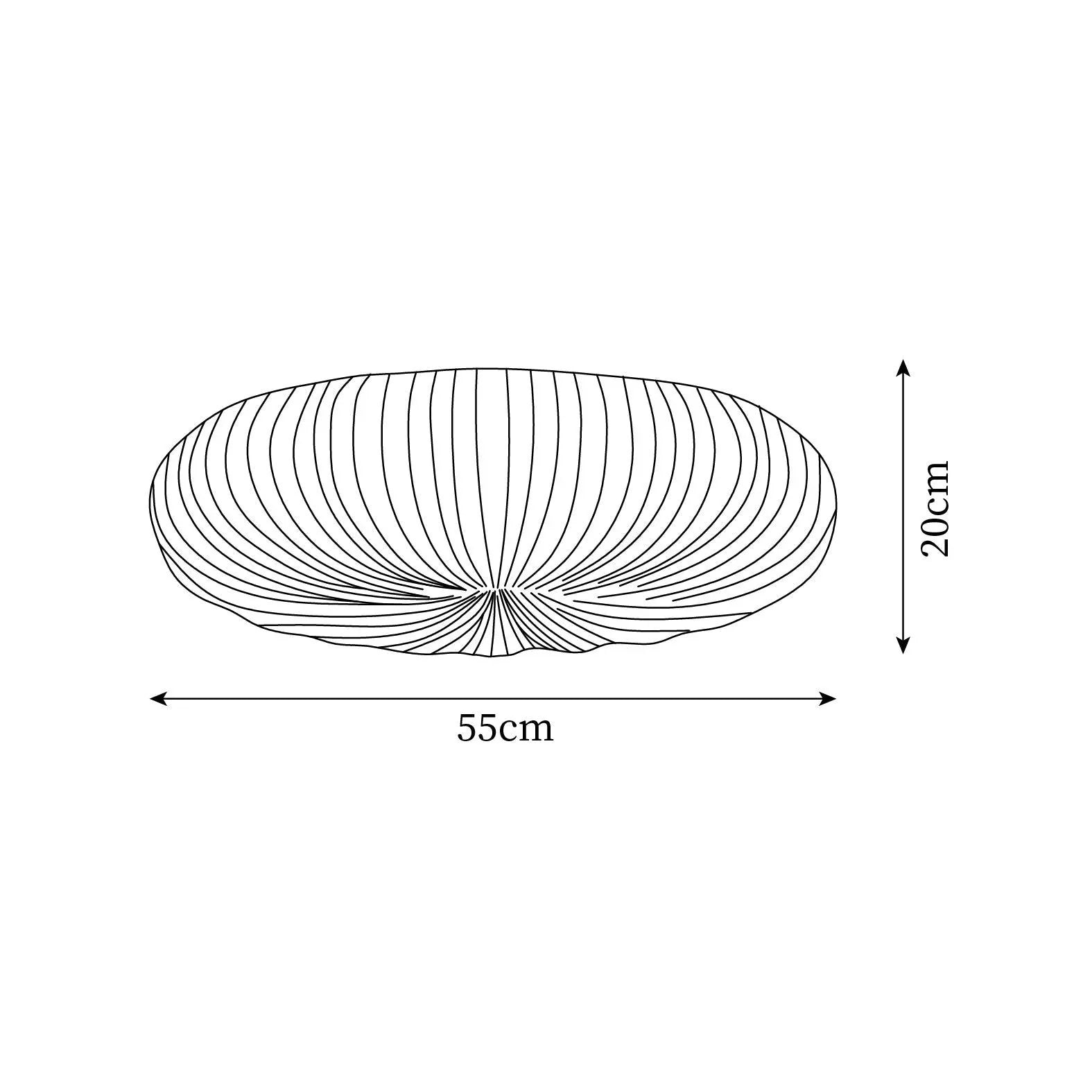 Valoria | Shell-Inspired Pleated Ceiling Light