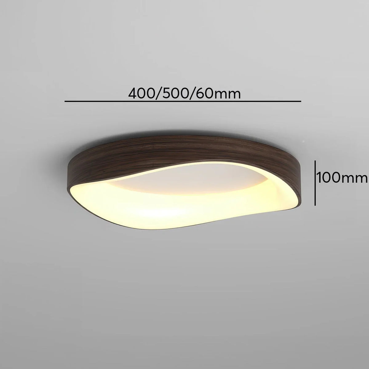 Foxwell | Scandinavian Flush Mount Ceiling Light with Wood Finish