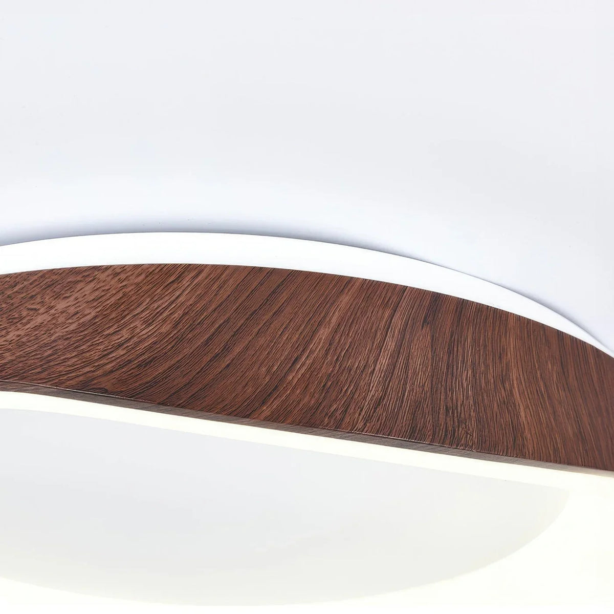 Foxwell | Scandinavian Flush Mount Ceiling Light with Wood Finish