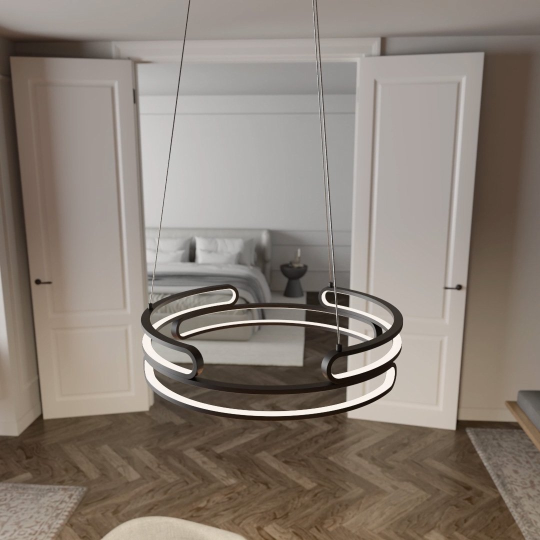 Wilder | LED Pendant Light with Sculptural Rings