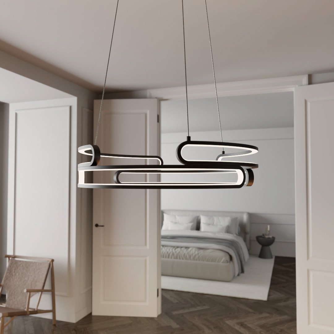 Wilder | LED Pendant Light with Sculptural Rings