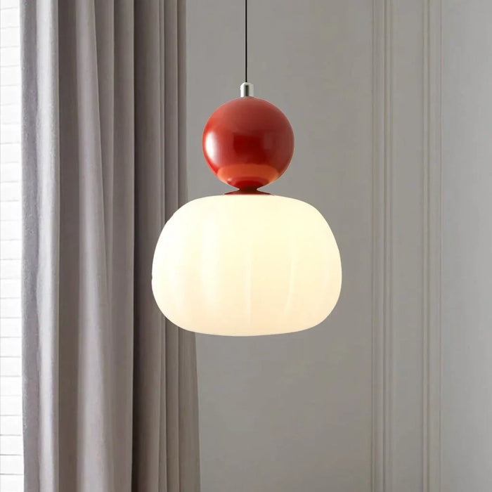 Pommeline | Glass Globe Pendant Light with Decorative Sphere