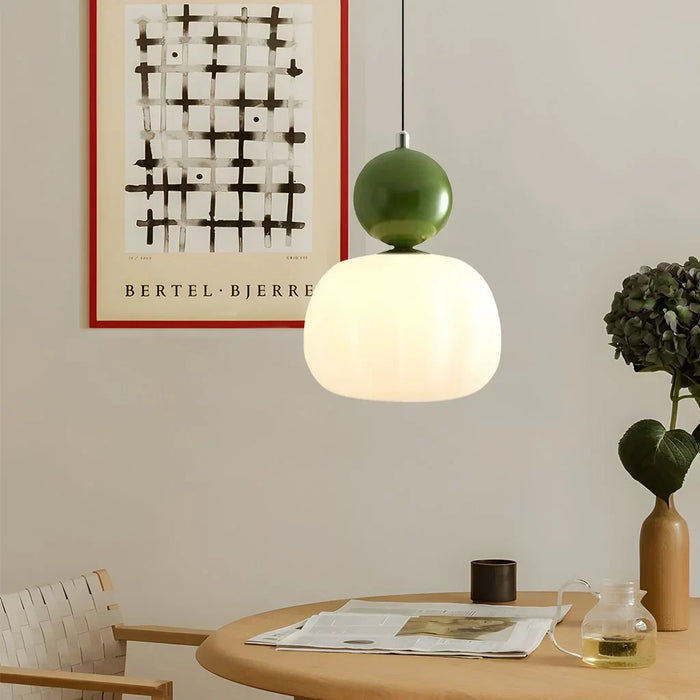 Pommeline | Glass Globe Pendant Light with Decorative Sphere