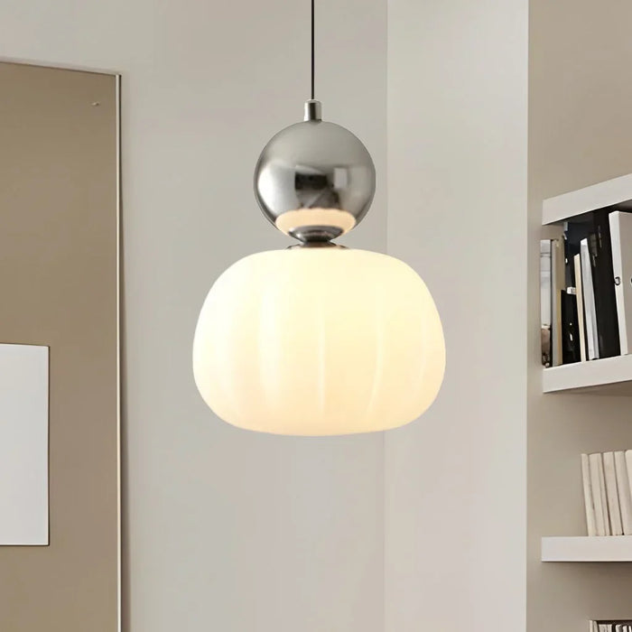 Pommeline | Glass Globe Pendant Light with Decorative Sphere
