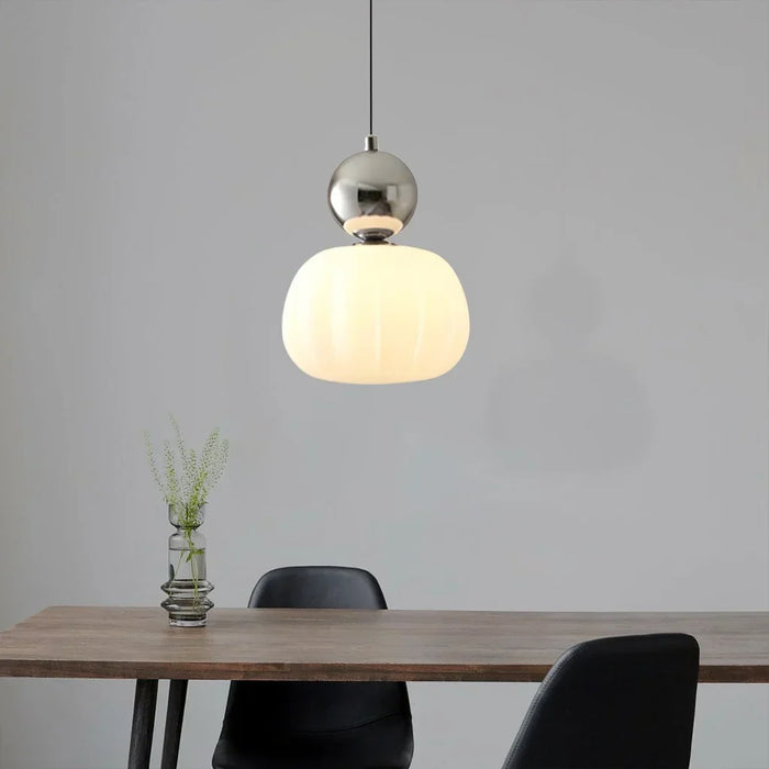 Pommeline | Glass Globe Pendant Light with Decorative Sphere