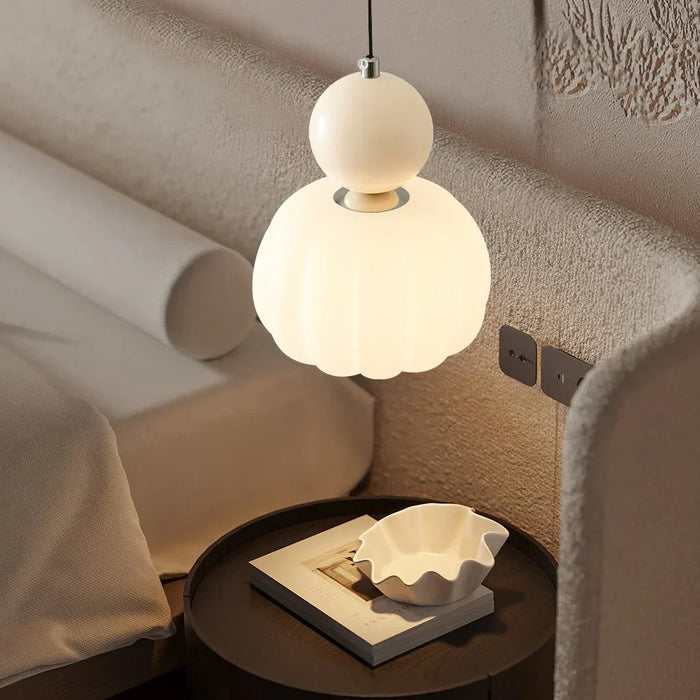 Pommeline | Glass Globe Pendant Light with Decorative Sphere
